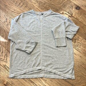 Gray Long Sleeve Top